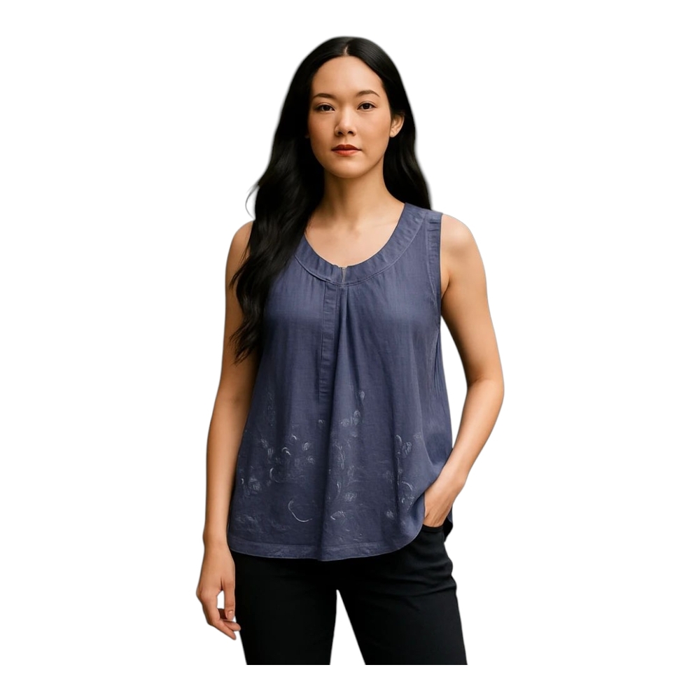 Coldwater Creek Women's Sleeveless Top - Navy